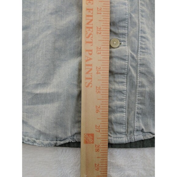 Gramicci Original Freedom Light Blue Cotton Button Short Sleeve Shirt Medium - Picture 6 of 16